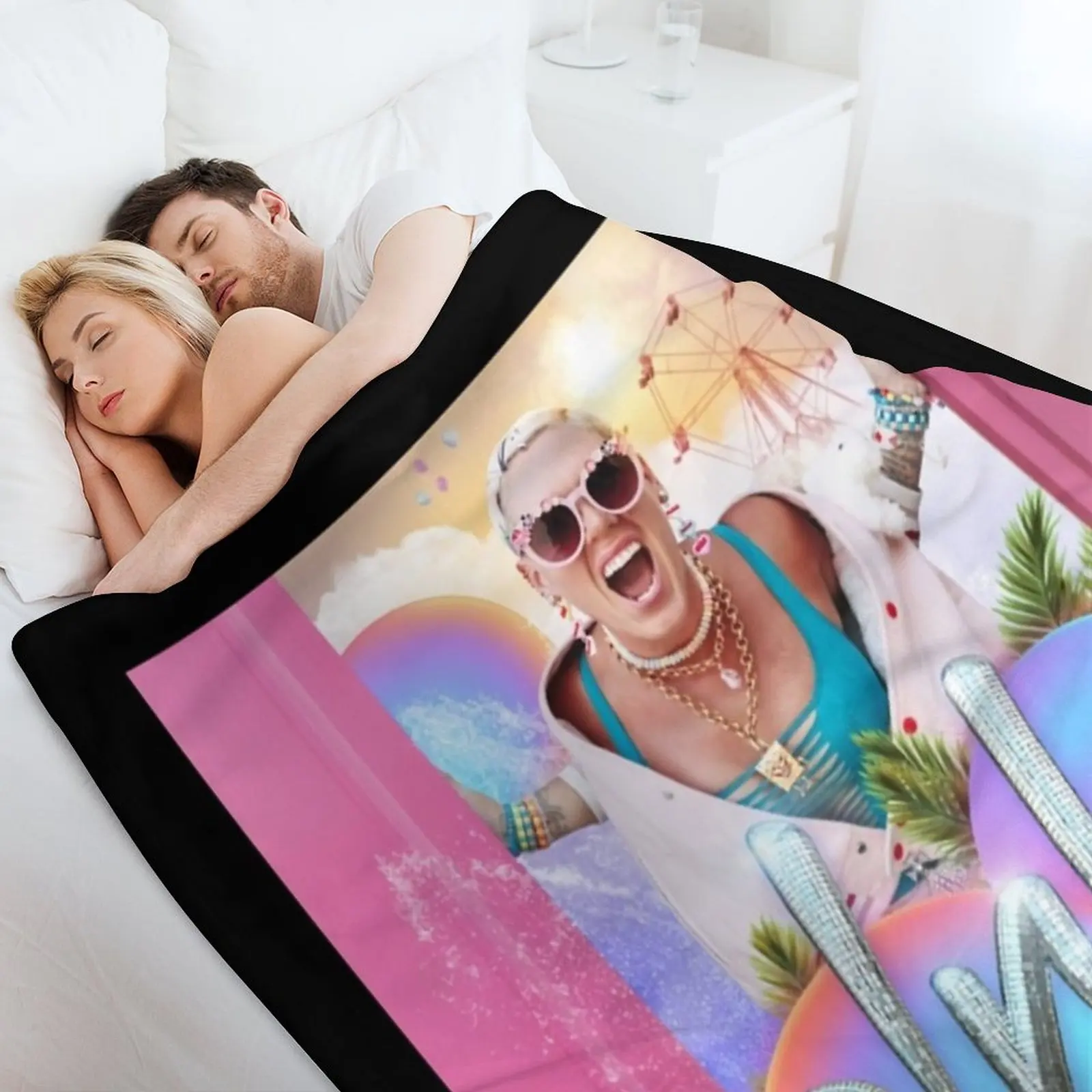 Розовый летний тур 2023 классическая футболка одеяло модные туристические одеяла