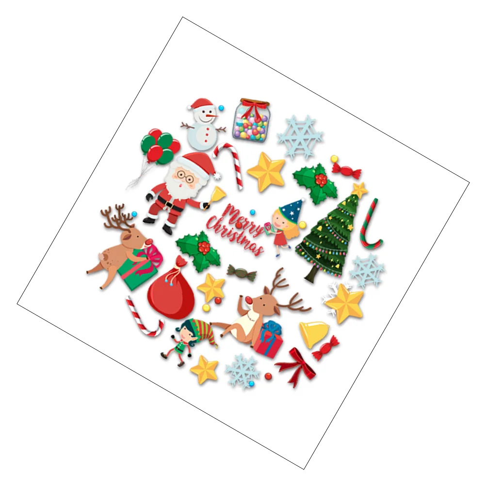 

1 Set Fridge Sticker Premium Sturdy Fridge Sticker Decor Fridge Magnet for Christmas