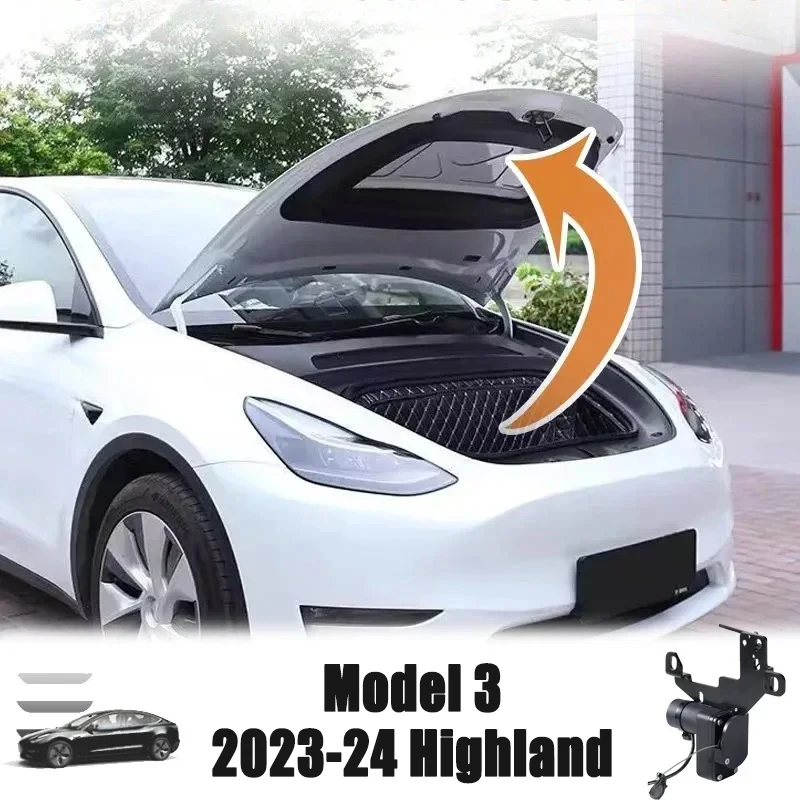 

Электрический Доводчик Багажника Для Tesla Model 3/Y 2021-2024, Автоматическое Плавное Закрывание Передней Крышки Багажника