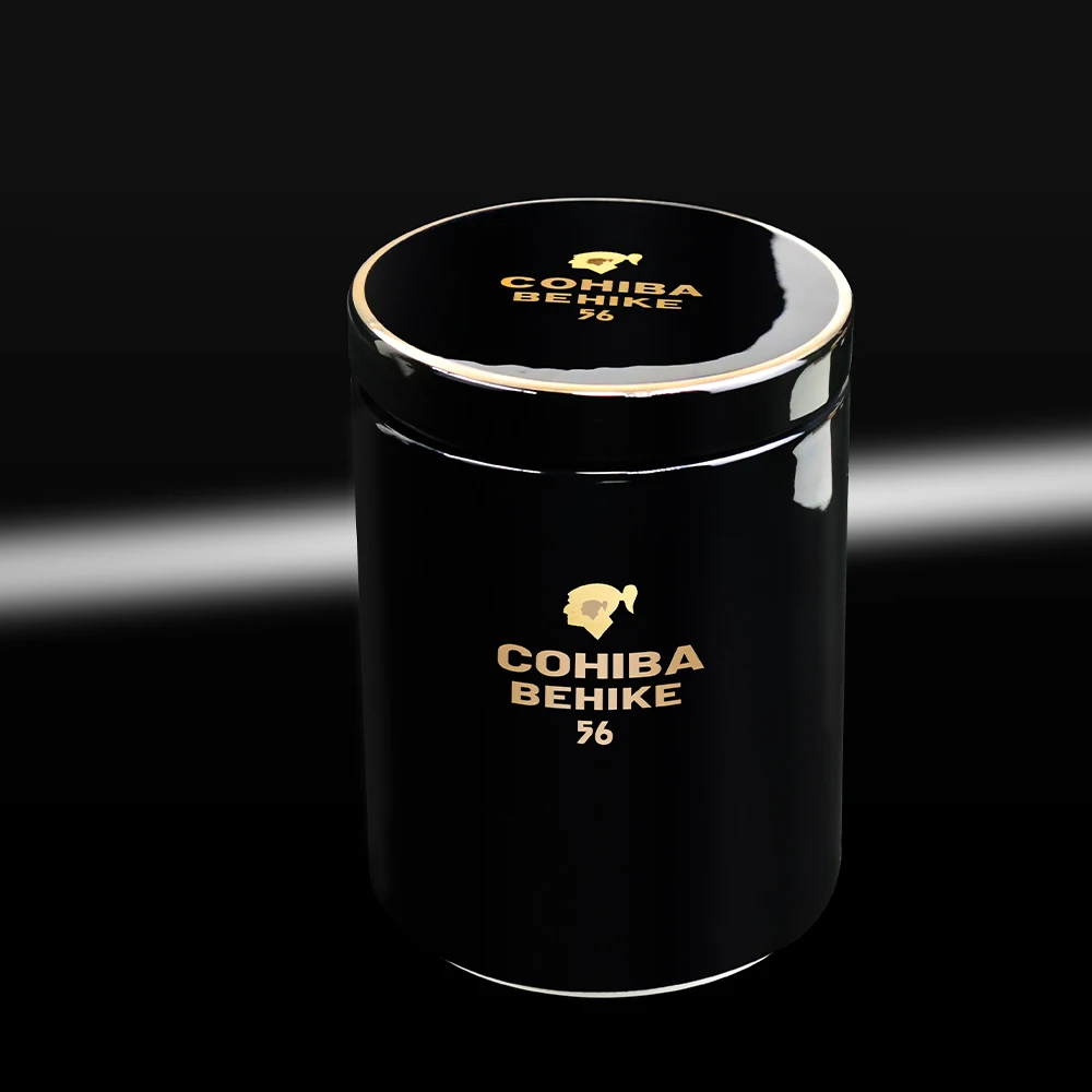 

2022 NEW COHIBA Ceramic Cigar Jar Large Capacity Carrying Smoking Tube Humidor BEHIKE Cigar Holder Fit for COHIBA Cigars CE-032