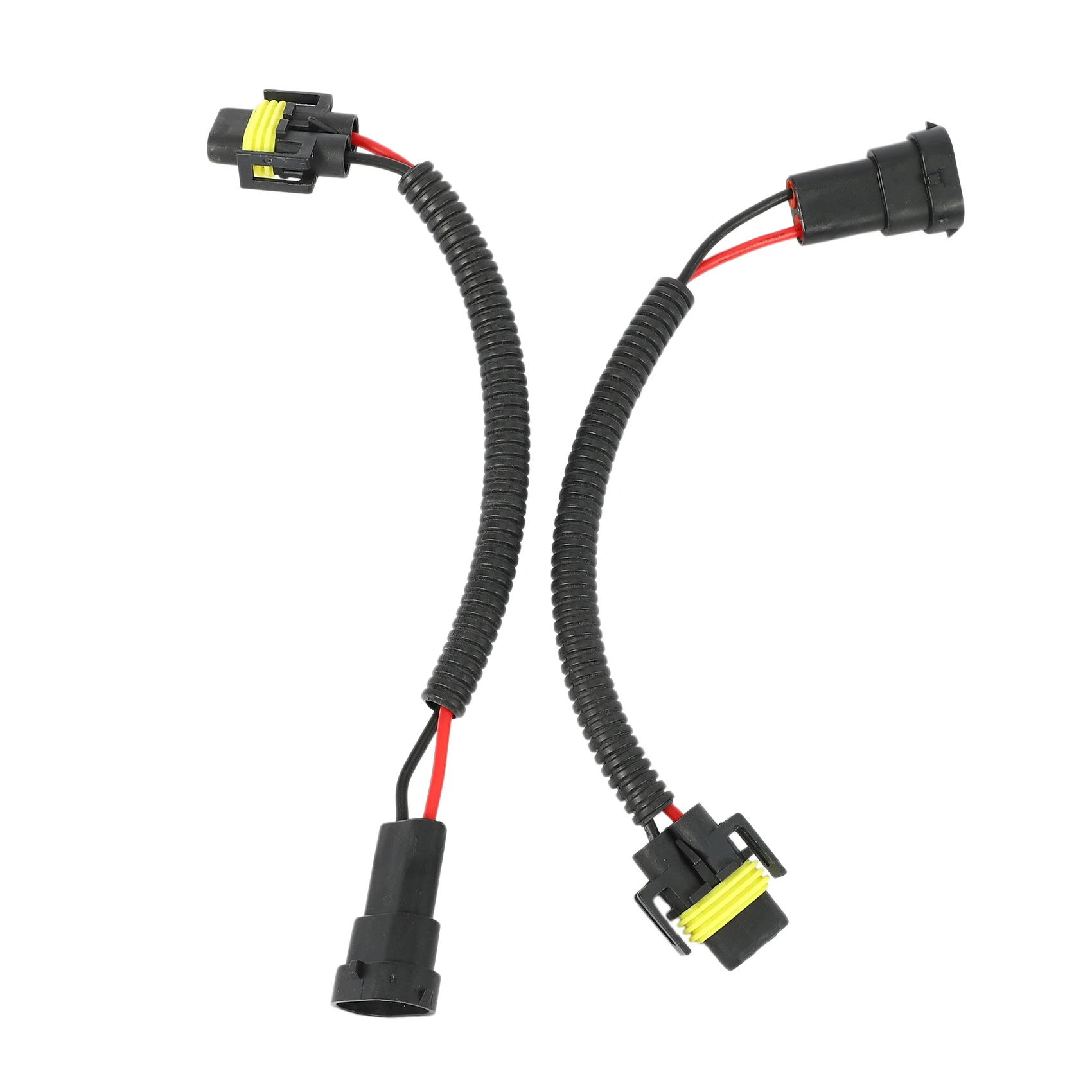 

2Pcs 9006 To H11 H8 Headlight Fog Light Conversion Connector Wiring Harness Plug Cable Socket Connector Repair Kit