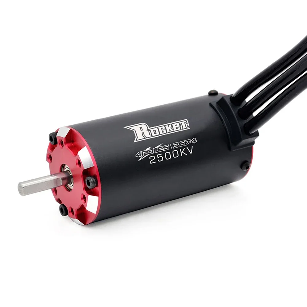 Фото Бесщеточный двигатель UniFlyRocket 3674 2500KV 2150KV 2000KV 1650KV 1400KV с датчиком температуры для радиоуправляемых машин 1/8 1/10 №4