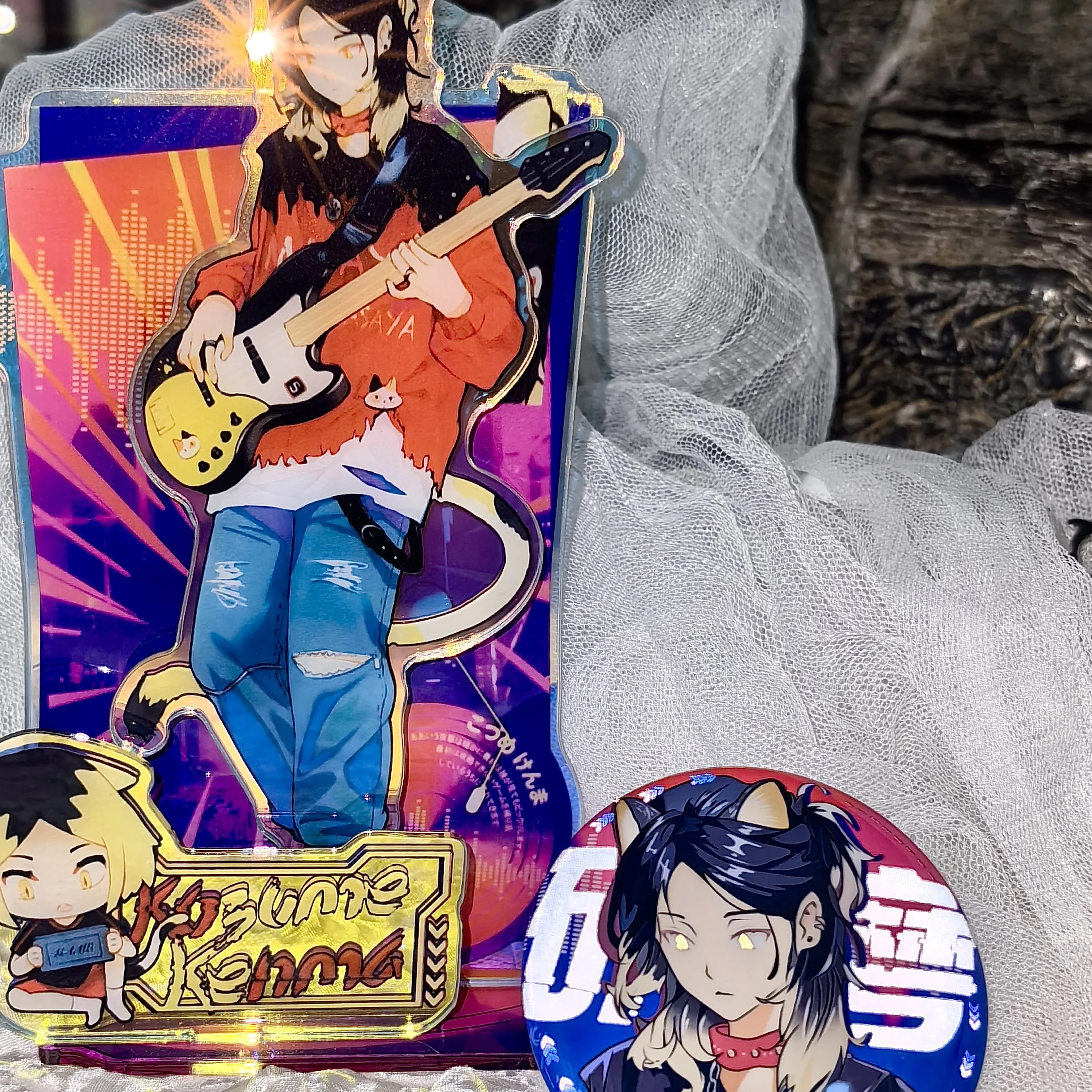 Аниме Haikyuu! Kozume Kenma Косплей изысканный акриловый ослепительный большой стоячий