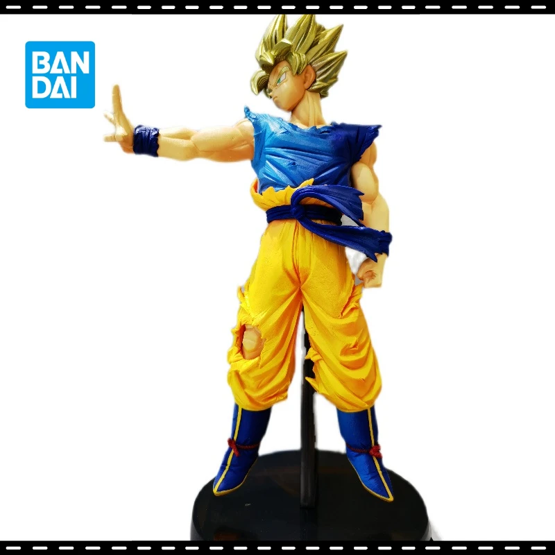 

Фигурка Bandai Аниме периферийные очки с завода семь Драконий жемчуг Z Саян кровь Бос SP супер сайян Гоку Игрушечная модель подарок