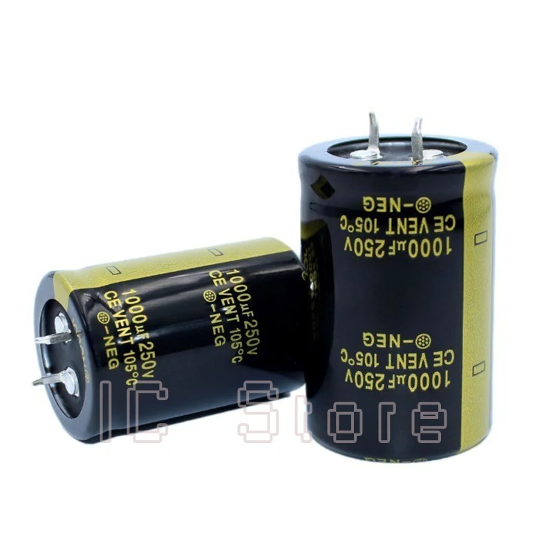 2 шт. 250 В 1000 мкФ аудиоконденсатор усилитель мощности низкий ESR высокая частота 30x45