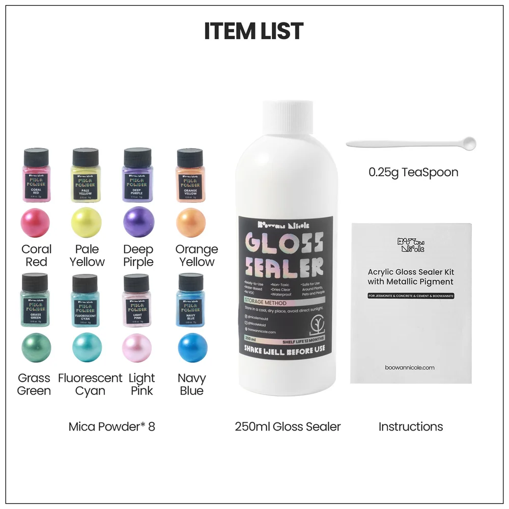 

Глянцевый акриловый герметик для бетона Jesmonite