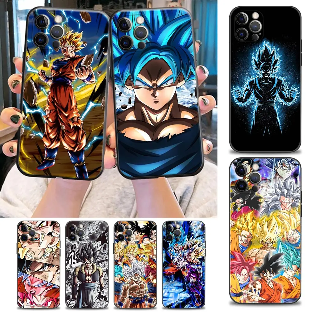

Phone Case for iPhone 11 12 13 Pro Max 7 8 SE XR XS Max 5 5s 6 6s Plus TPU Case Fundas Coque Shell Capa Goku Anime Dragon Ball Z