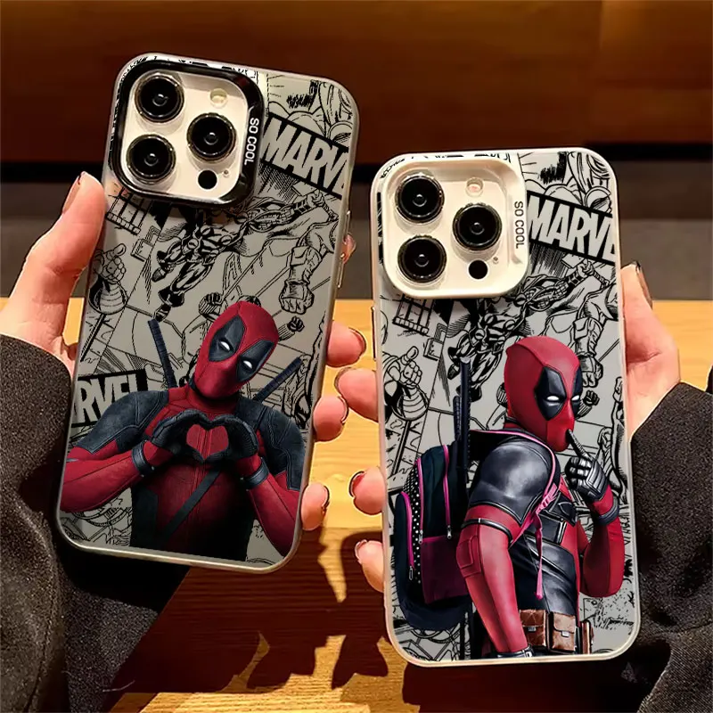 Фото Чехол для телефона Apple iPhone 17 Air 16E 15 14 Plus 13 12 11 Pro Max Mini, забавный чехол-футляр Marvel Deadpool №1