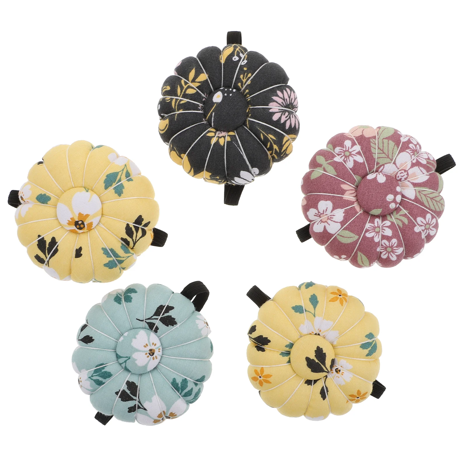

5pcs Pin Cushions Useful Practical Pumpkin Shape Sewing Tools Sewing Accessories