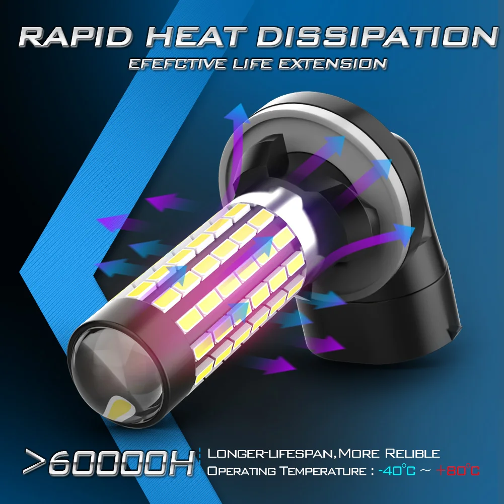 2 шт. H27W/2 фонарь для автомобиля задняя фара Hyundai Santa Fe белый 12 В