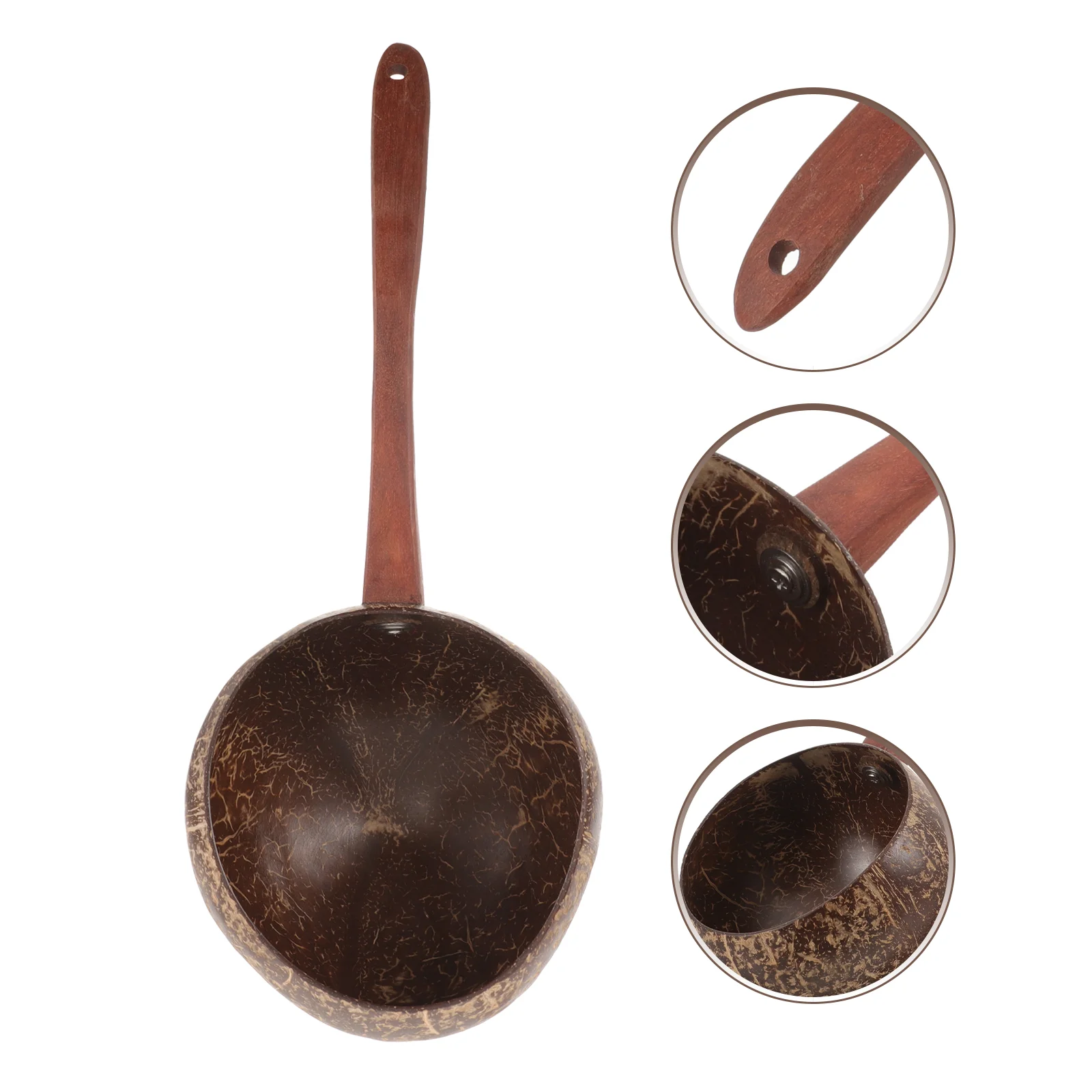 Kitchen Ladles Pot Multi-use Spoon Spoons Water Scoop Shampoo Cooking Soup Coconut Shell