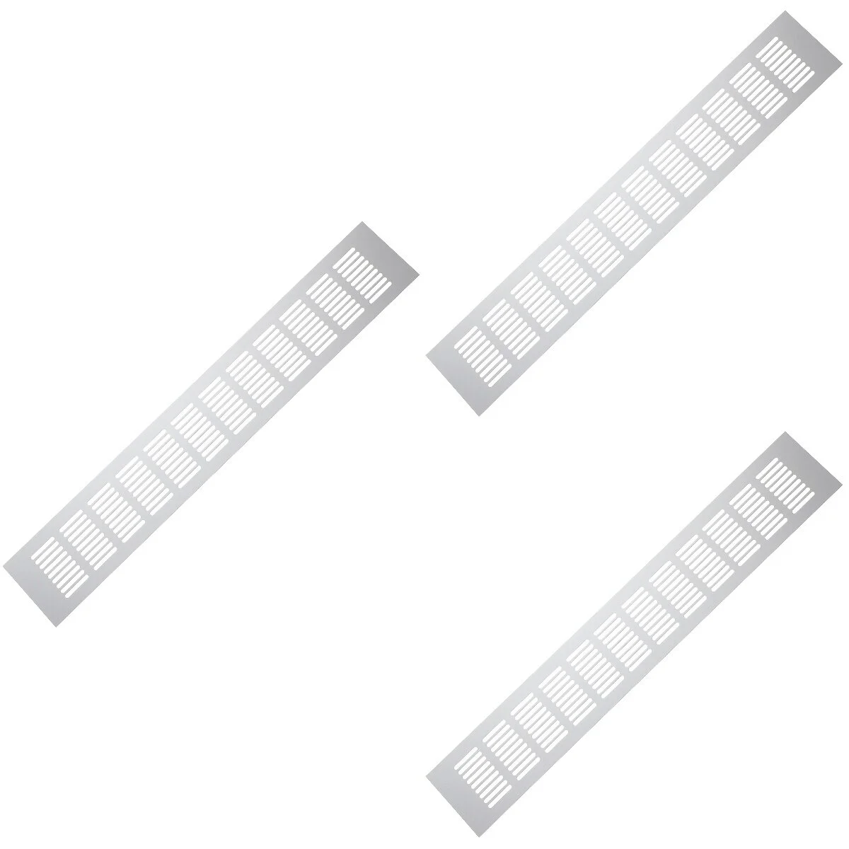 

3 Pack Cabinet Rectangle Vent Wardrobe Breathable Mesh Furniture Accessories Aluminum Alloy