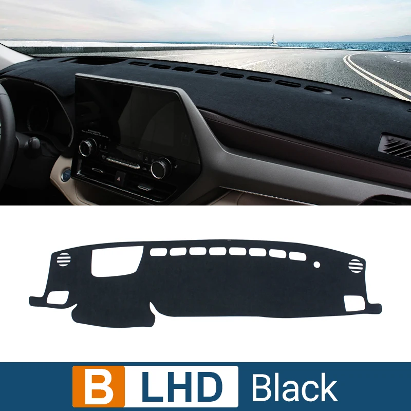 

Накидка На Приборную Панель Toyota Highlander XU70 Kluger 2020-2024, Солнцезащитный Козырек, Нескользящая Подкладка