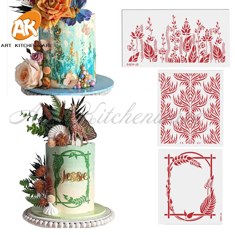 

New Flowers Cake Stencil Plastic Lace Cake Decorating Tools Wedding Cake Decoration Fondant Cake Mold Stencil Lace