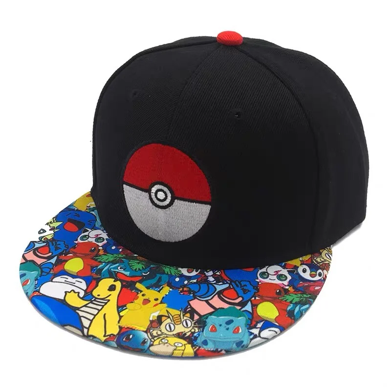 

Pokemon Baseball Cap Cartoon Character Cosplay Adjustable Ladies Men's Sports Fashion Trend Hip Hop Hat Dress Up Birthday Gift