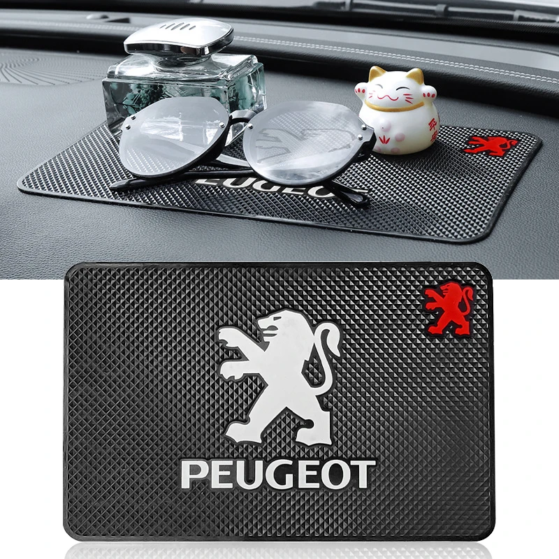 

1pcs Car Interior Multi-function Phone Anti-slip Mat Accessories for Peugeot 208 308 408 508 2008 3008 Partner Rifter RCZ 307