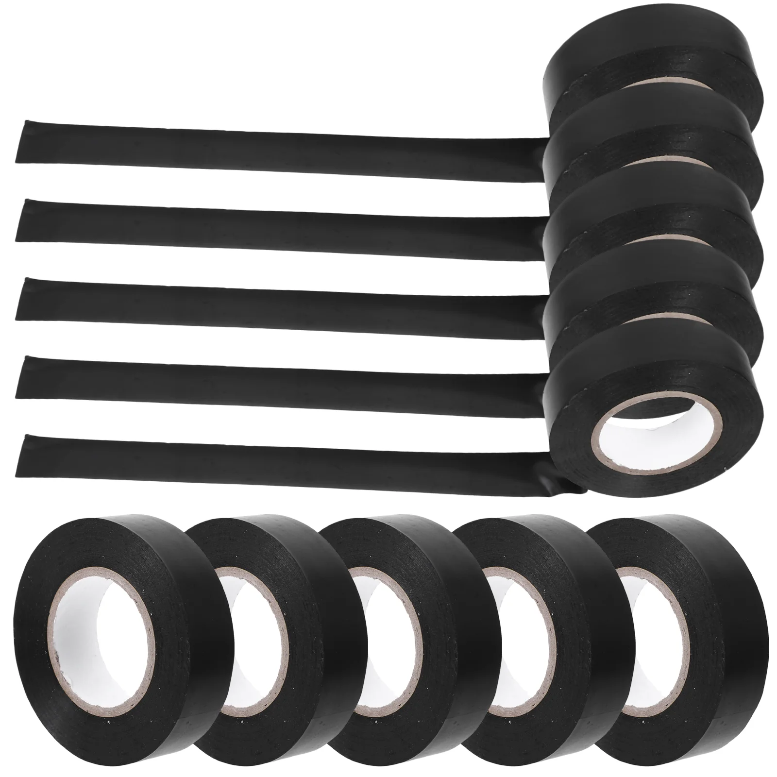 

10 рулонов электрической ленты, красная электрическая высокотемпературная многофункциональная ПВХ-проволока для помещений