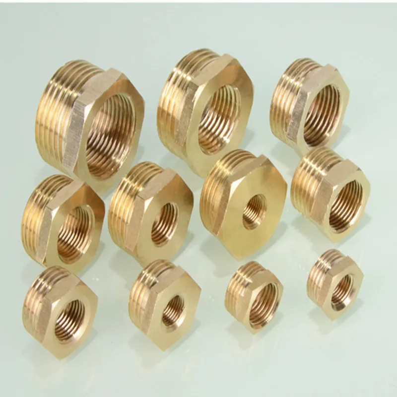 1/4 &quot3/8" 1/2 &quot3/4" NPT BSPT Male x Female латунная редукционная втулка фитинги