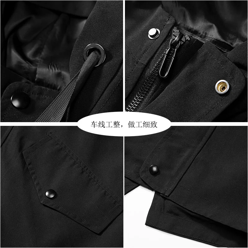 Мужская ветровка с капюшоном цвет в ассортименте