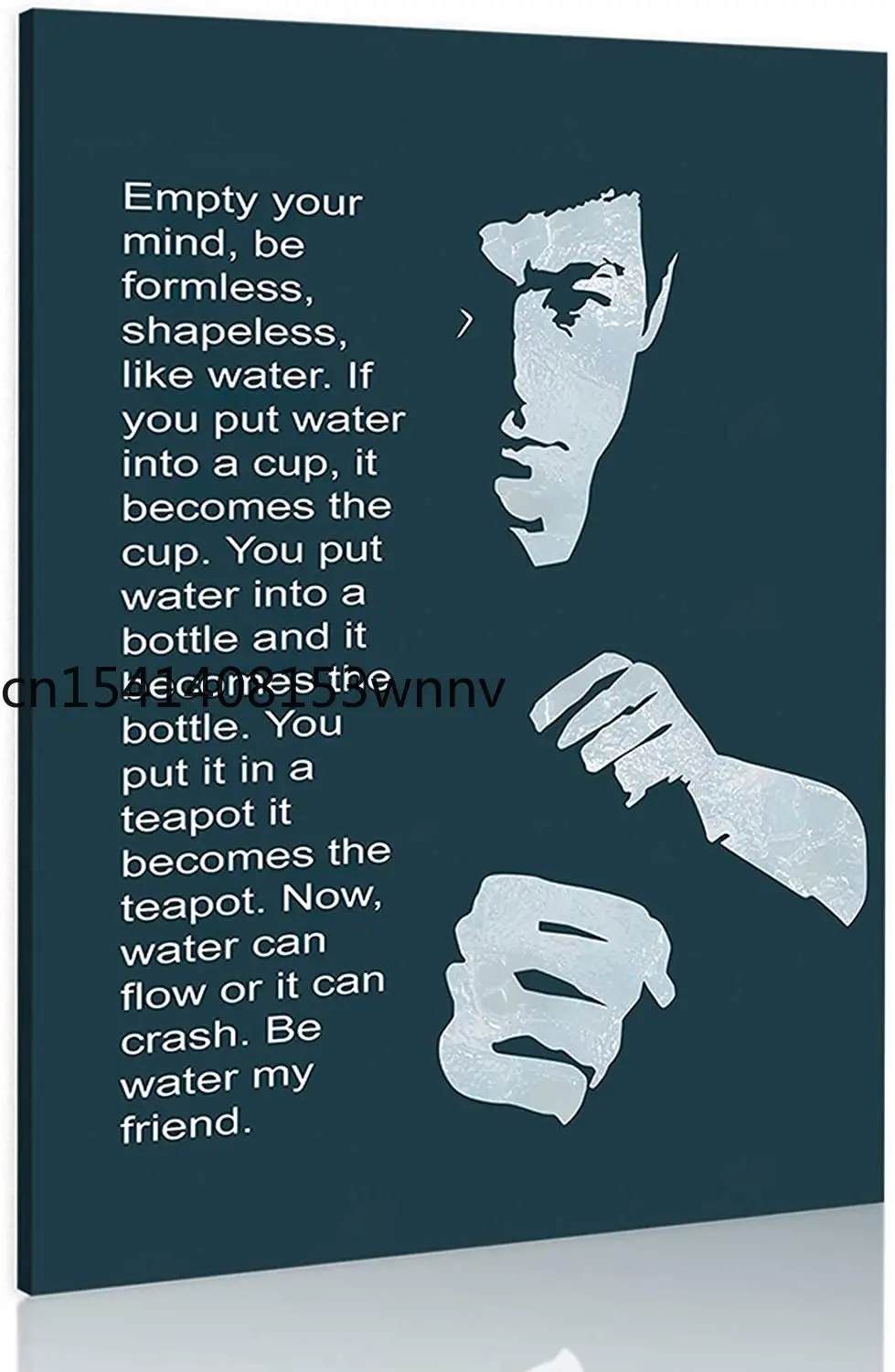 Вдохновляющая картина на стену Брюса Ли Классический Портрет кунг-фу