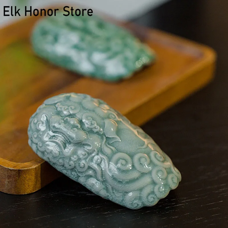 Керамическая чайная Лопата в стиле ретро рельефный китайский чайный набор для