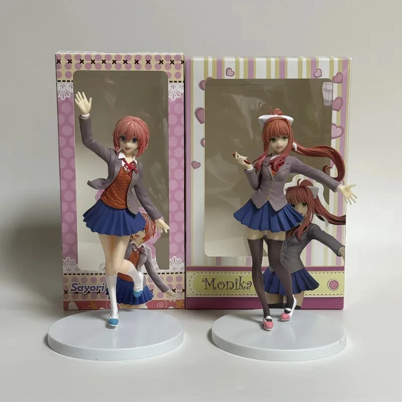 Фото Фигурка Моники из Doki Doki Literature Club, стоячая, в коробке, настольное украшение, коллекционная, для фанатов аниме и игр №1