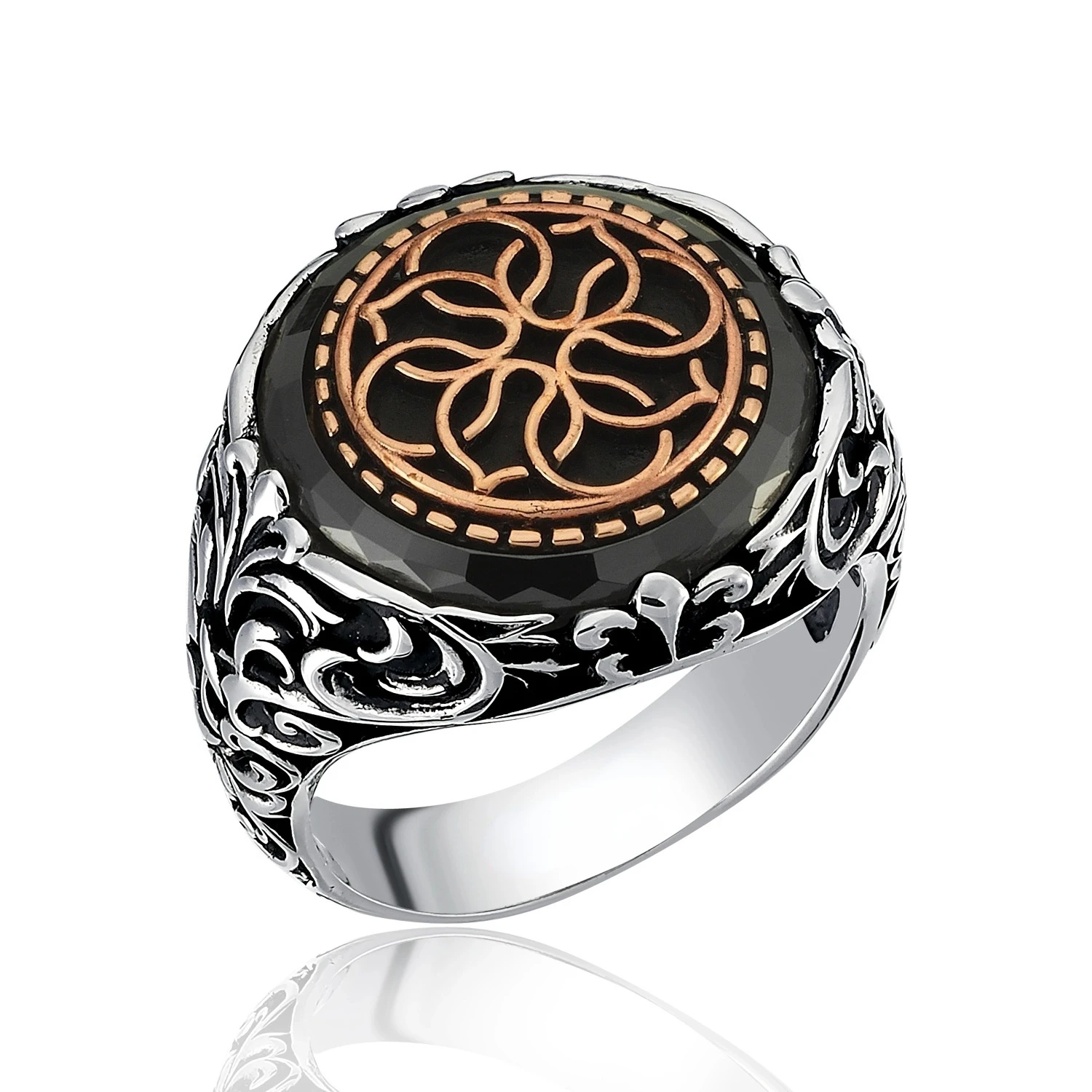 

European and American Fashion Punk Carved Retro Rings New Personality Men's Ring Jewelry Ring Attend Banquet Jewelry