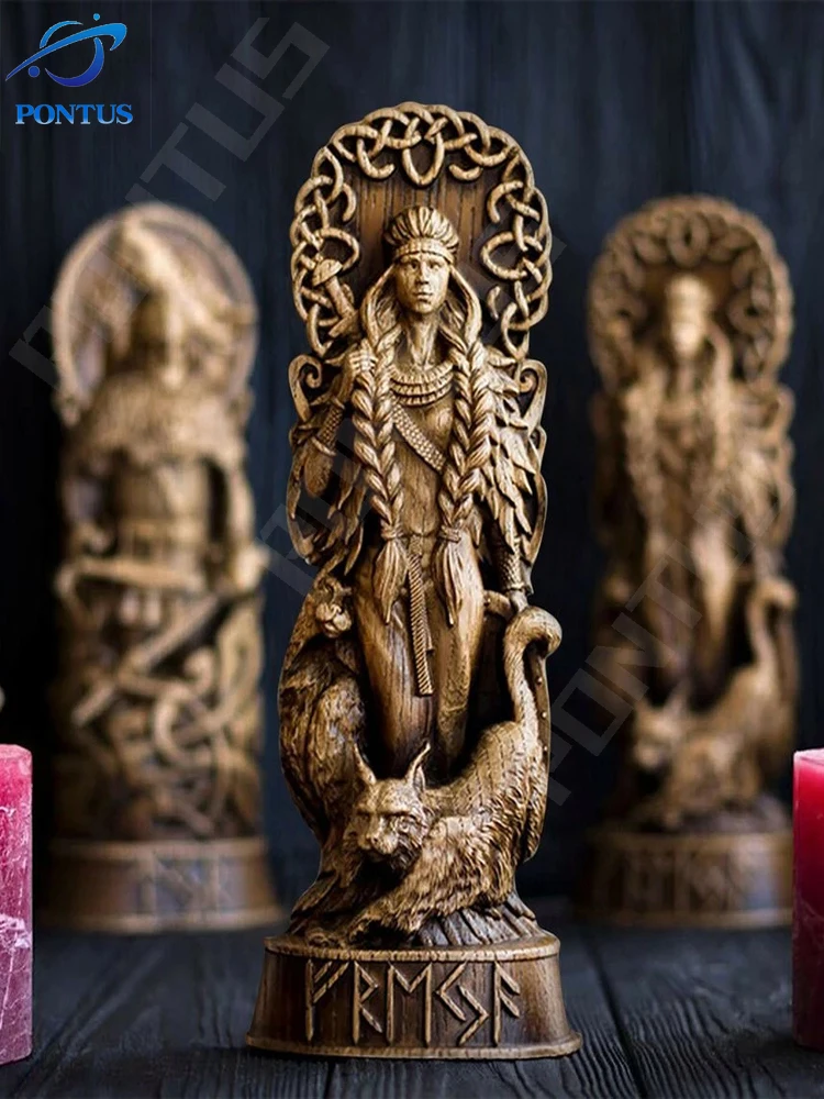 

Статуя Freyja, статуя Фреи Тор Локи, статуя Одина, скандинавские боги, резьба Асатру, статуя бога викингов, Богоматерь, алтарь, украшения из смол...