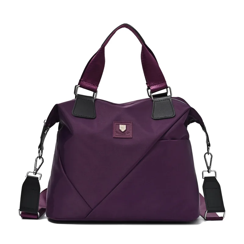 Женская вместительная сумка-тоут легкая нейлоновая тканевая дорожная Сумочка на