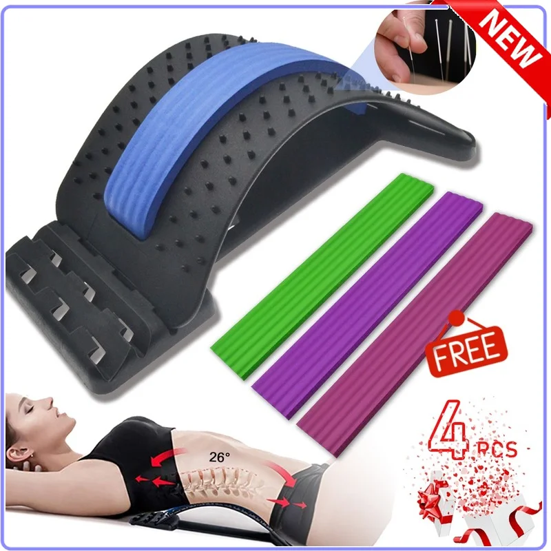 

Инструмент для массажа талии, массажер для спины, Растяжитель Для поддержки позвоночника, облегчение боли в пояснице, хиропрактика, Растяжи...