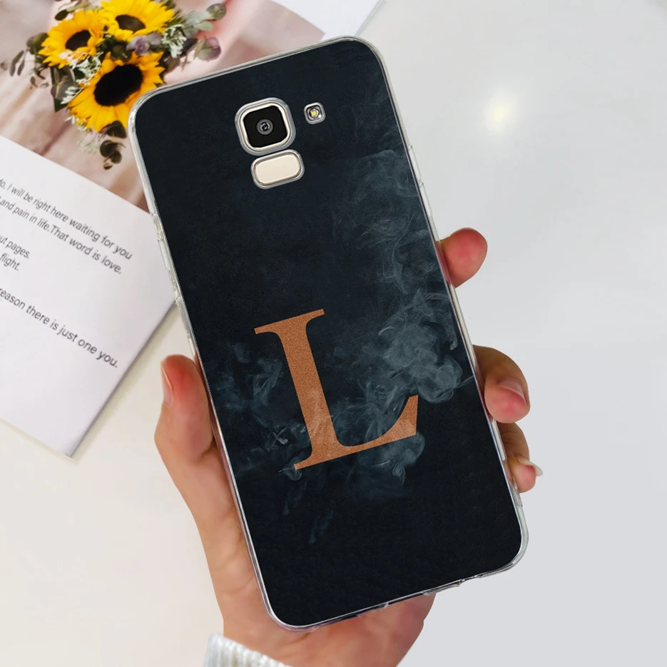 Чехол для Samsung Galaxy J6 Plus 2018 чехол + искусственная кожа новые чехлы с надписью мягкий