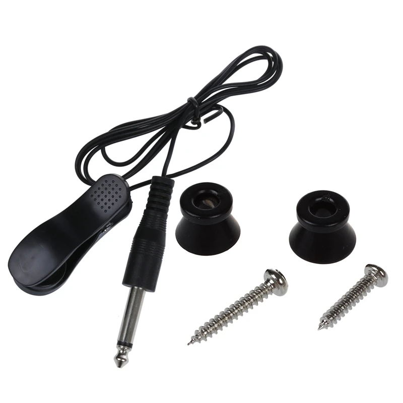 

2 Pcs Electric Acoustic Guitar Bass Strap Button Screw Lock Pins Pegs Pads & 1Pcs Universal General Guitar Acoustic Clip On Pick