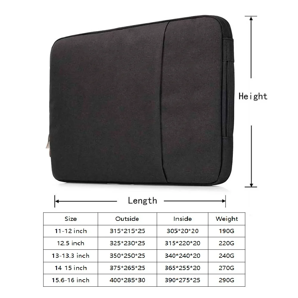 Сумка для ноутбука Apple Macbook 11/12/13/15/16 дюймов водонепроницаемая сумка Lenovo Microsoft Surface