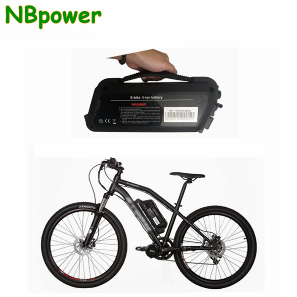 

48V 14AH Portable Ebike Battery with 54.6V 2A Charger, 48V 17AH Electric Bike Lithium Battery Pack for 1000w 1500w 2000w Motor