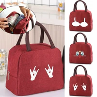 insulated lunch bag women portable thermal lunch bags child waterproof cooler and warm keeping lunch box for picnic work school