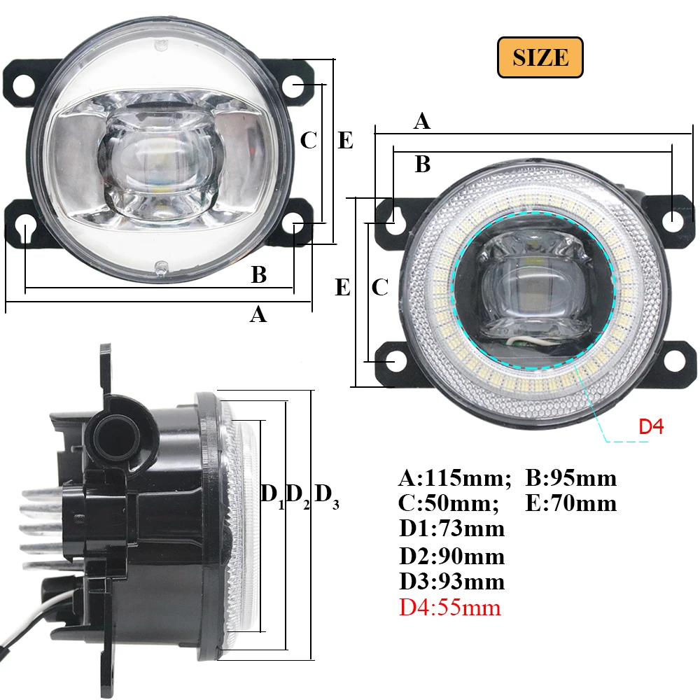 Фото Для Opel Holden Astra G/H OPC, Astra HSV VXR Vauxhall Corsa D OPC светодиодные противотуманные фары объектив 30 Вт Angel Eye аксессуары для внешних ламп №4