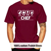 mans t shirt summer fashion o neck short sleeve top clothing cotton hip hop chef whites humour commis work cook head t shirt