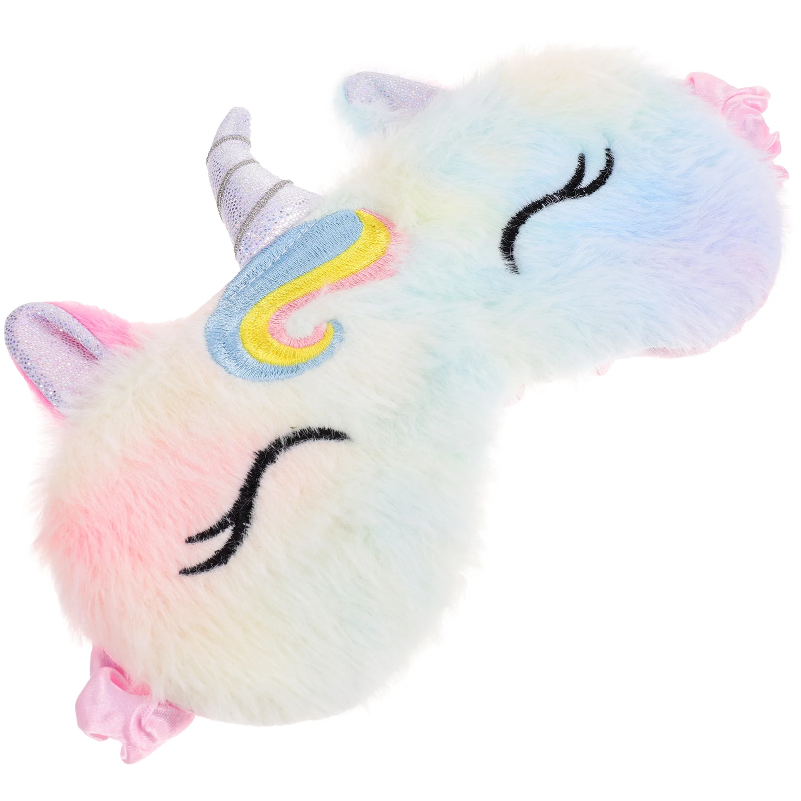 

Portable Blindfold for Sleeping Breathable Eye Mask Lovely Plush Eye Shade Mask Kids Blindfold