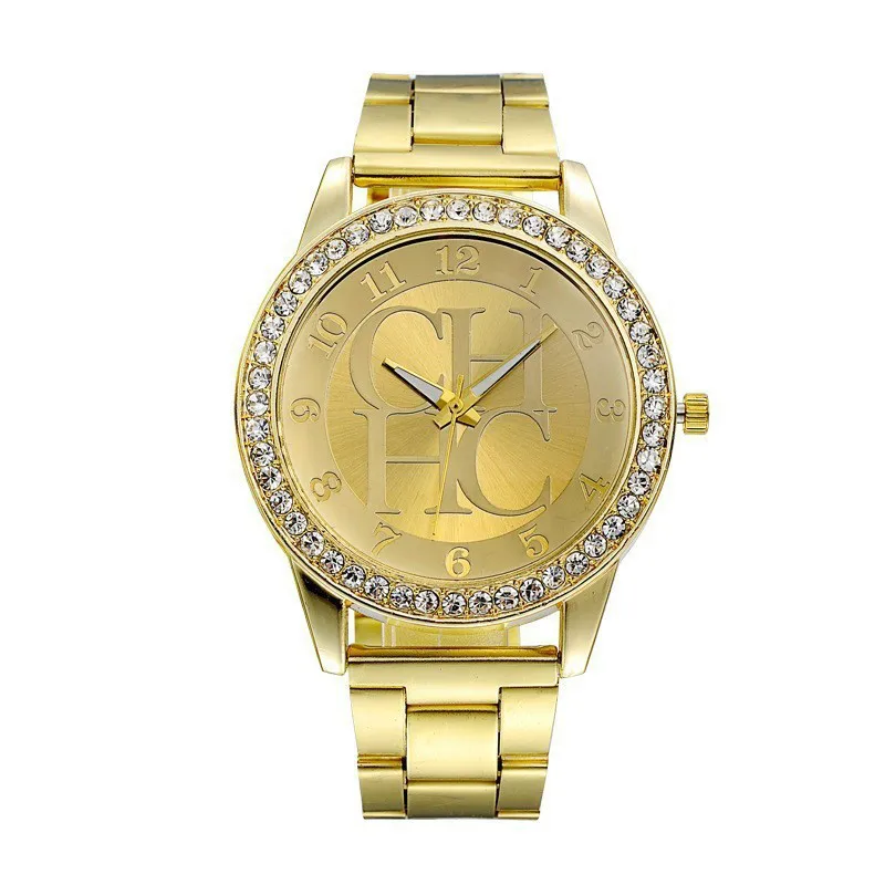 

Luxury Famous Brand Watch For Women Casual Gold Stainless Steel Strap Diamond Relojes Digitales Quartz Wrist Watches Reloj Mujer