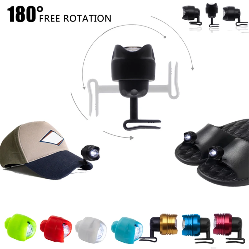 

Headlights For Croc Portable Lights LED Light hat cap Shoe bicycle Decoration IPX5 Waterproof Outdoor Camping Hiking Accessories