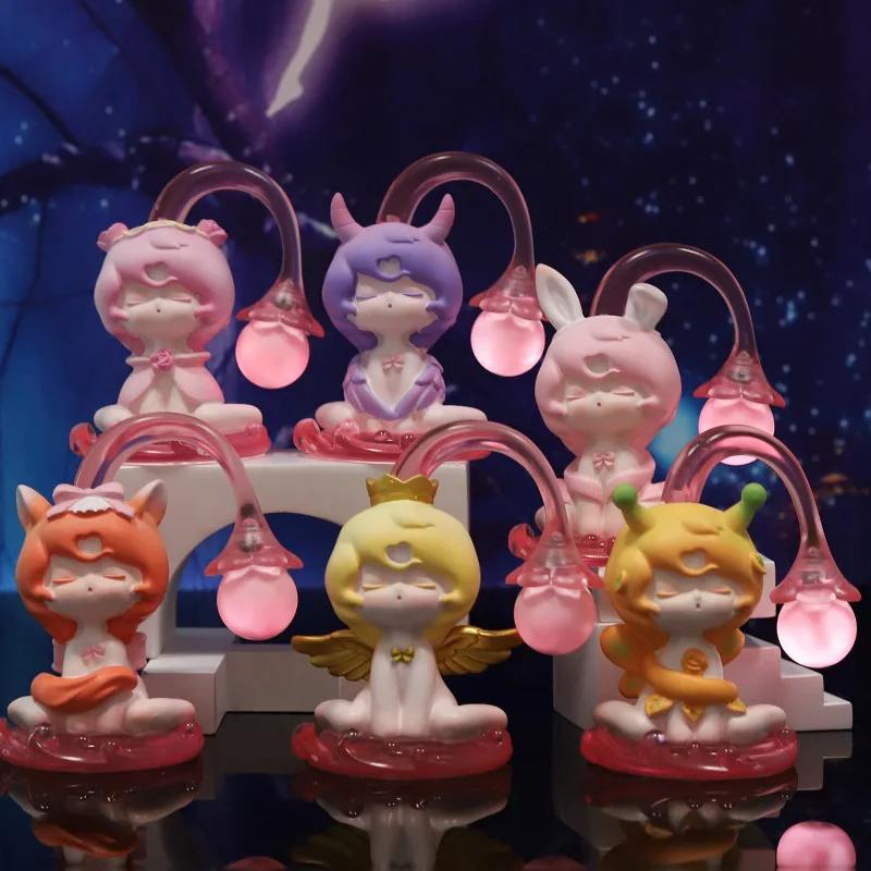 

Девушка мечты сердце Полимерная фигурка раньше ночник украшение мультяшный персонаж собирать настольное украшение счастливая коробка заг...