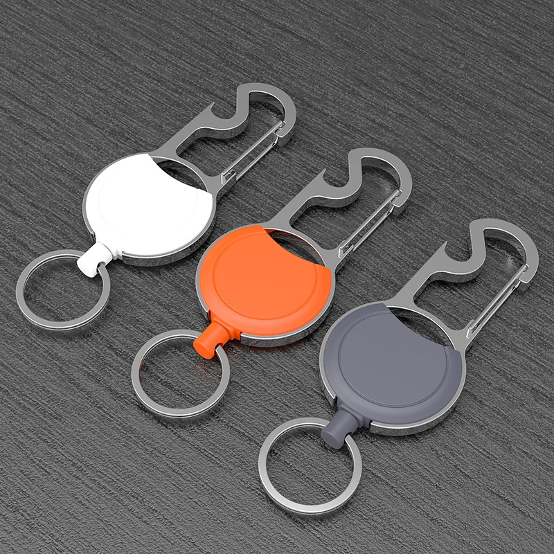 

Retractable Keychain Outdoor Multi-purpose Badge Reels Tactical Backpack Retractable Hooks Fishing Climbing Outing Useful Tools