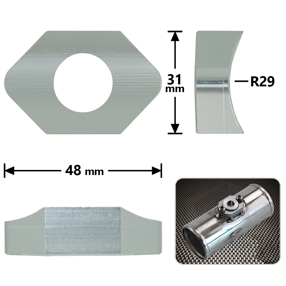 Высококачественный Алюминиевый датчик карты комплект фланец интеркулер