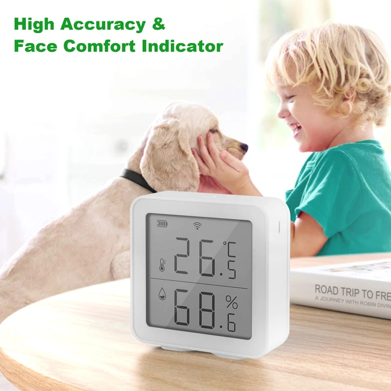 

Tuya Wifi Temperature And Humidity Sensor Indoor Hygrometer Thermometer Detector Support Alexa Google Home Smart Life