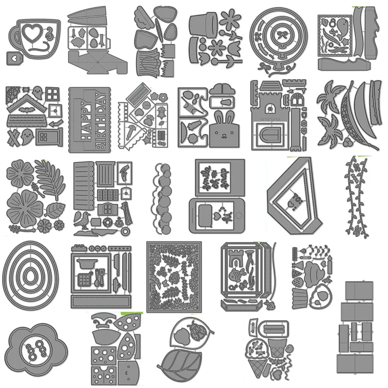 

2022 новый металлический высекальный штамп для скрапбукинга, практики, декора фотоальбома