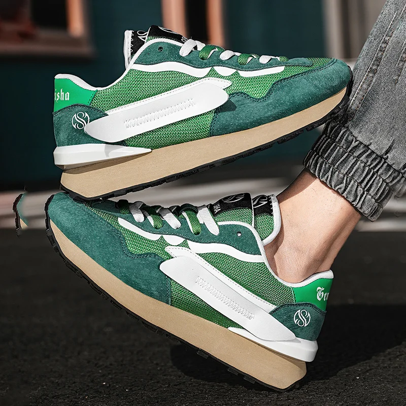 

Trend Men Running Shoes Comfortable Breathable Brand Sneakers Fashion Low High Quality Men Shoes Hard-Wearing Zapatillas Hombre