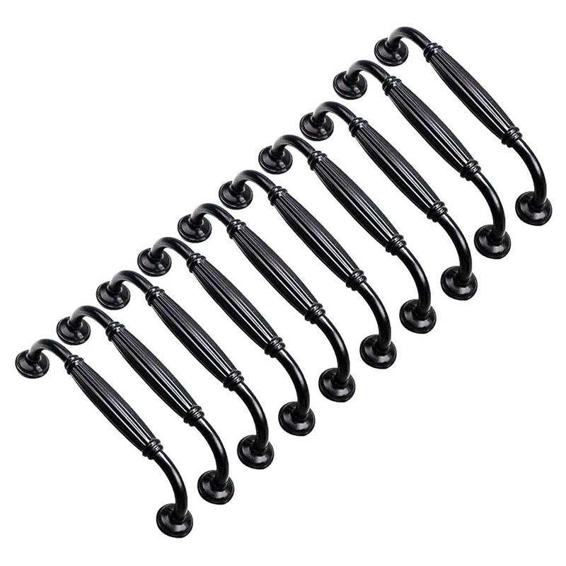 

Ручки черные для мебели, шкафа и ящика, 10 шт.