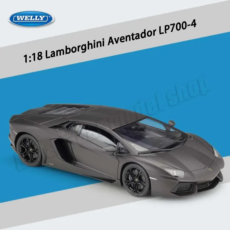 Оригинальная модель автомобиля WELLY 1:18 Lamborghini из литого сплава коллекционные