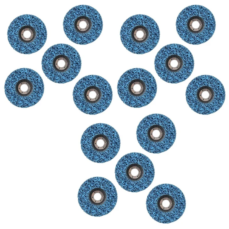 15Pcs 125Mm Diameter Cleaning Strip Wheel Grinding Abrasive Disc For Angle Grinder Paint Rust Grinder Remover Tools