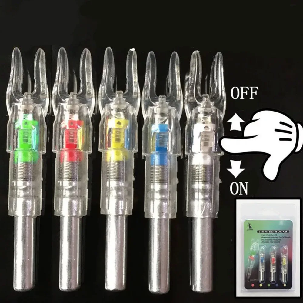 

Arrow Fit Lighted Nock Luminous Hunting Shooting Tail Arrow High Shaft 3pcs Glowing Bow Quality Automatically #277515 6.2mm